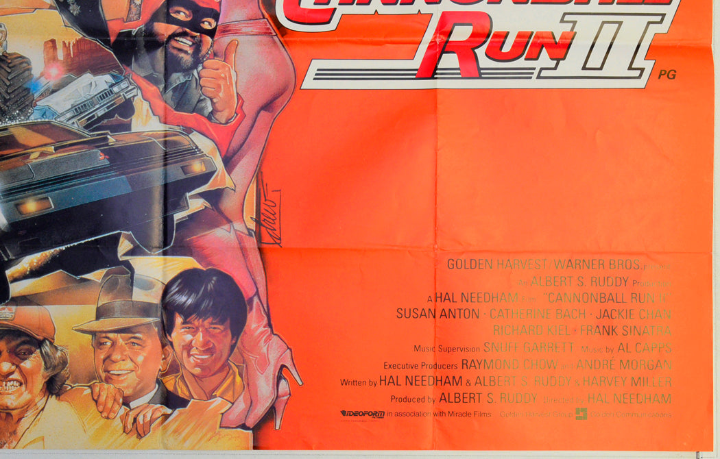 CANNONBALL RUN II (Bottom Right) Cinema Quad Movie Poster