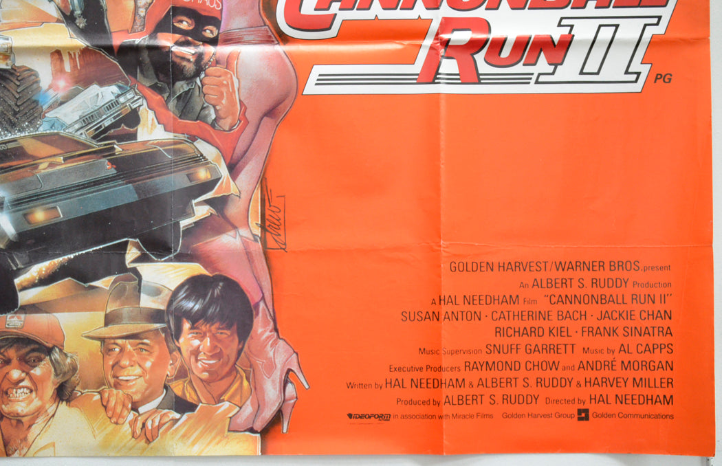 CANNONBALL RUN II (Bottom Right) Cinema Quad Movie Poster