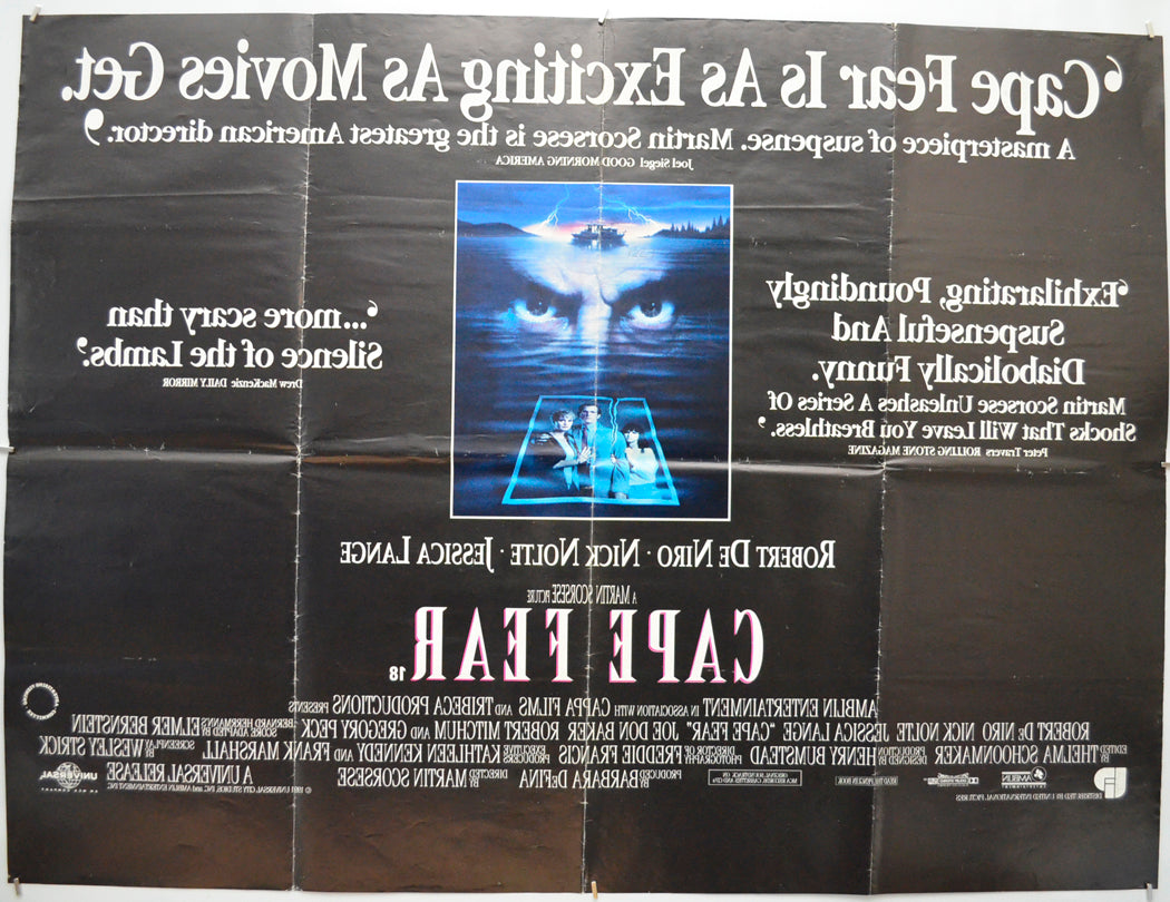 CAPE FEAR (Back) Cinema Quad Movie Poster