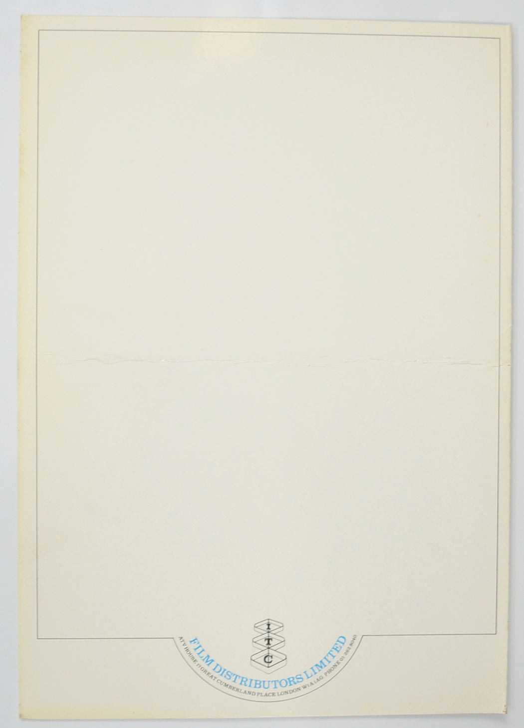 CAPRICORN ONE Cinema Exhibitors Press Synopsis Credits Booklet - BACK