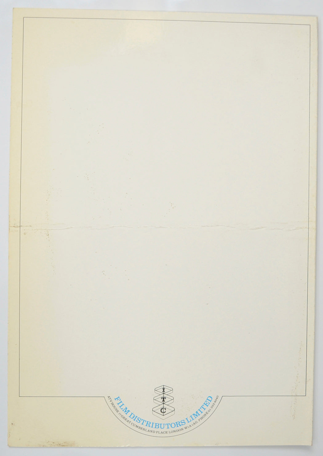 CAPRICORN ONE Cinema Exhibitors Press Synopsis Credits Booklet - BACK