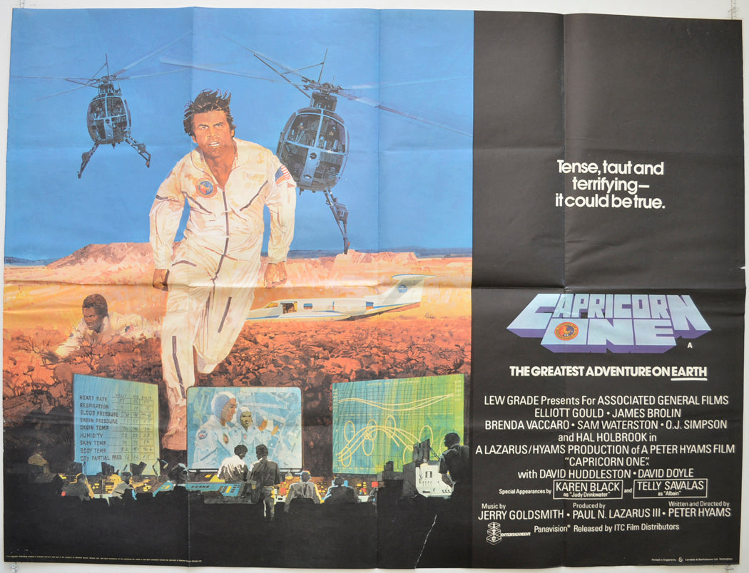 Capricorn One Original British Quad Poster - Film Poster - Movie Poster