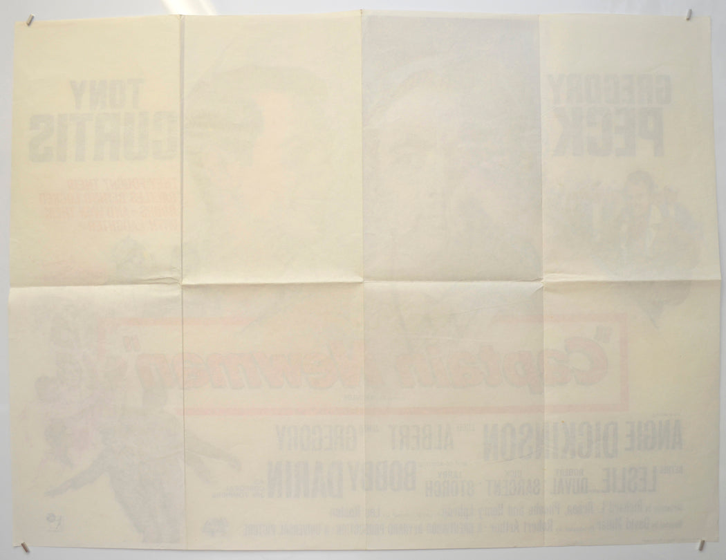 CAPTAIN NEWMAN (Back) Cinema Quad Movie Poster