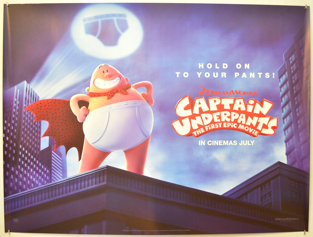 Captain Underpants Teaser Advance Version Original Quad Poster captain-underpants-teaser-advance-version-original-quad-poster