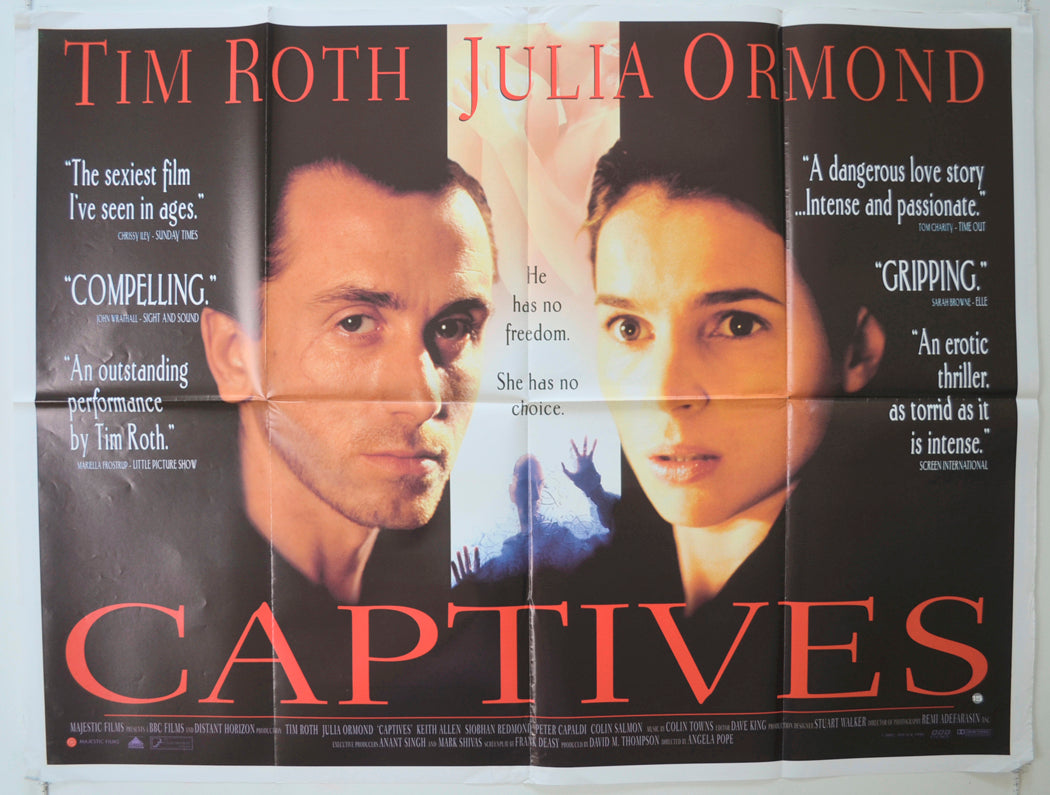 Captives Original Quad Poster - Film Poster - Movie Poster