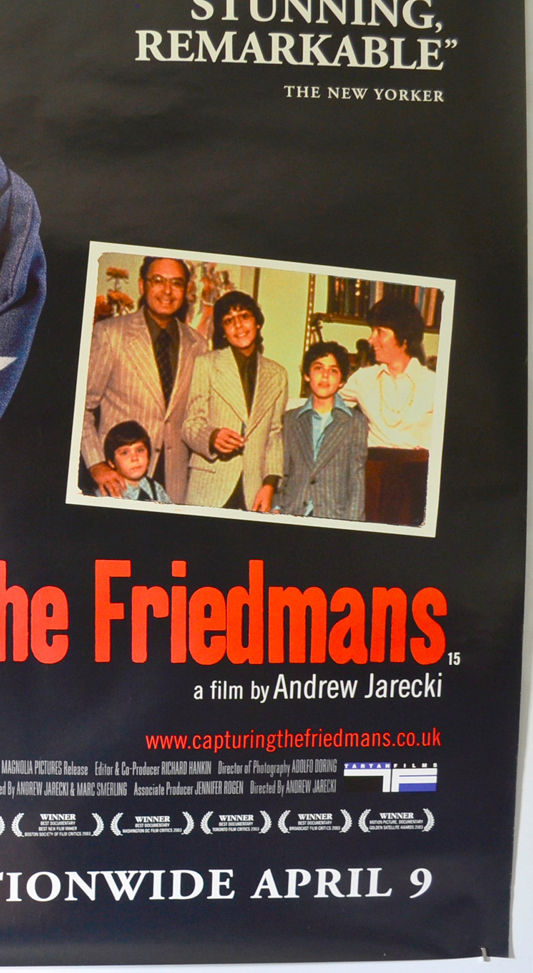 CAPTURING THE FRIEDMANS (Bottom Right) Cinema 4 Sheet Movie Poster