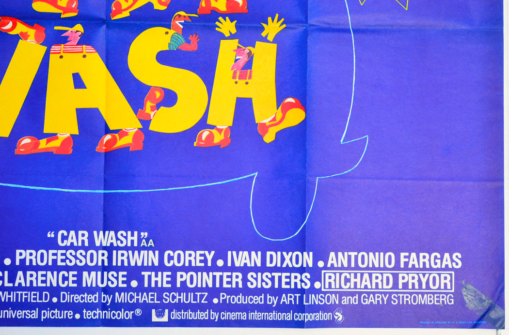 CAR WASH (Bottom Right) Cinema Quad Movie Poster