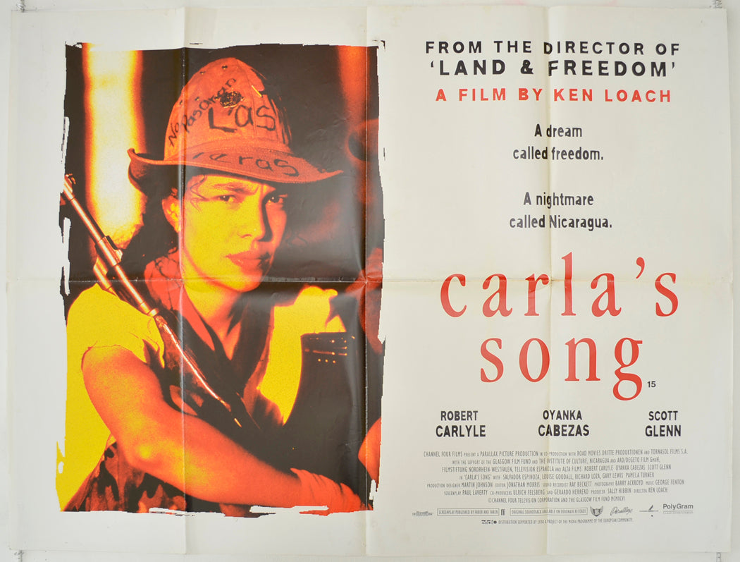 Carla's Song Original Quad Poster - Film Poster - Movie Poster