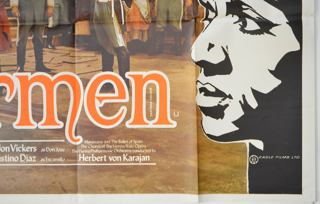 CARMEN (Bottom Right) Cinema Quad Movie Poster