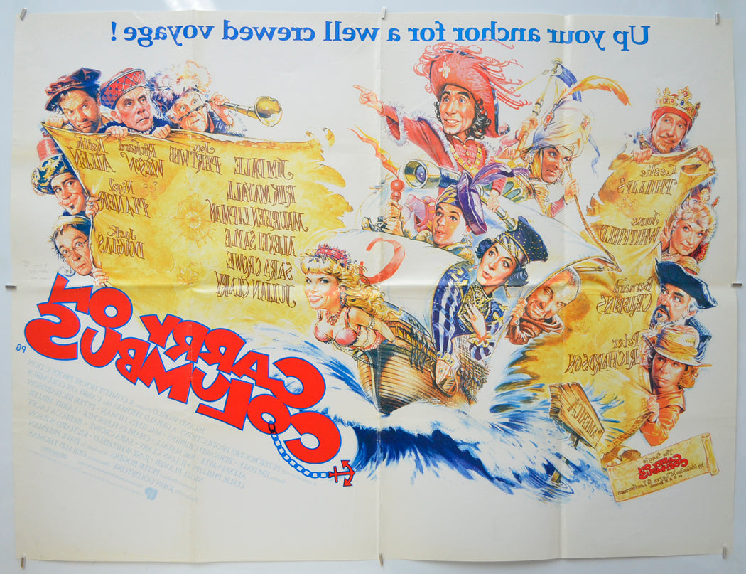 CARRY ON COLUMBUS (Back) Cinema Quad Movie Poster