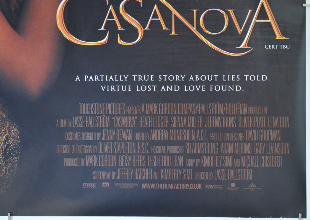 CASANOVA (Bottom Right) Cinema Quad Movie Poster