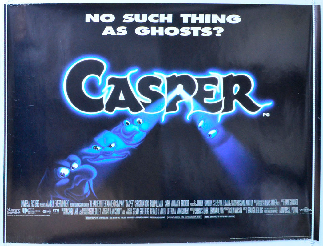Casper Original British Quad Poster - Film Poster - Movie Poster