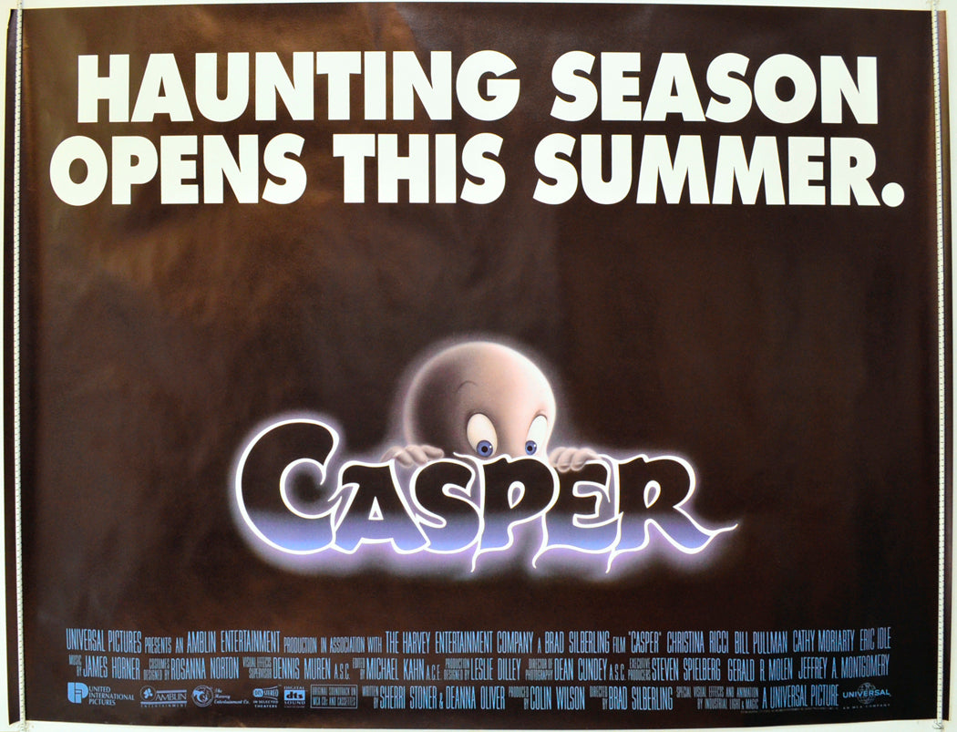 Casper Original British Quad Poster - Film Poster - Movie Poster