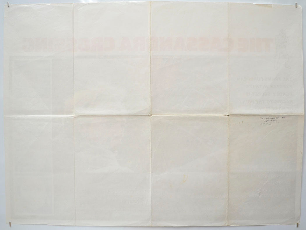 THE CASSANDRA CROSSING (Back) Cinema Quad Movie Poster