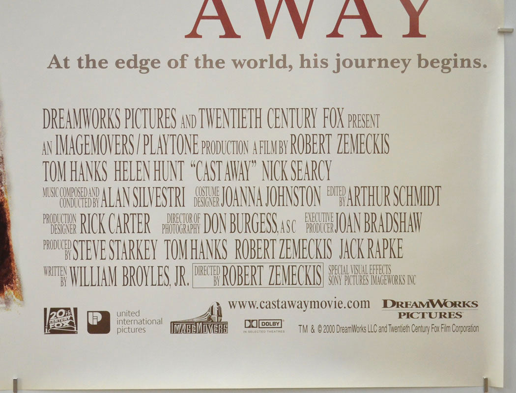 CAST AWAY (Bottom Right) Cinema Quad Movie Poster