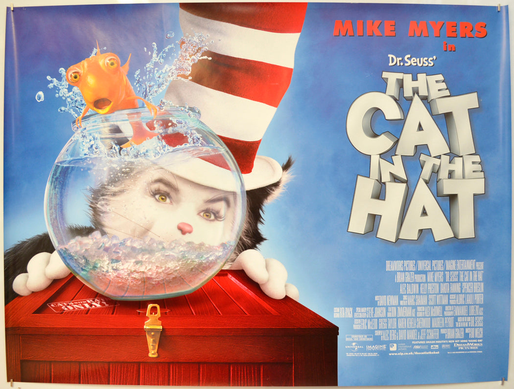 The Cat In The Hat Original Quad Poster - Film Poster - Movie Poster