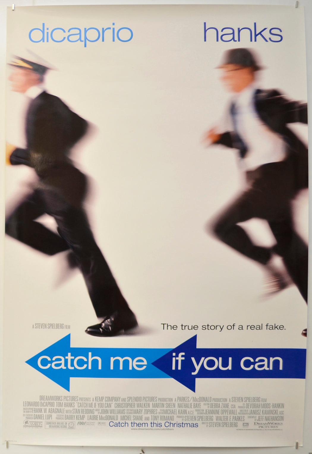 Catch Me If You Can (Teaser / Advance Version) Original One Sheet Poster - Film Poster - Movie Poster