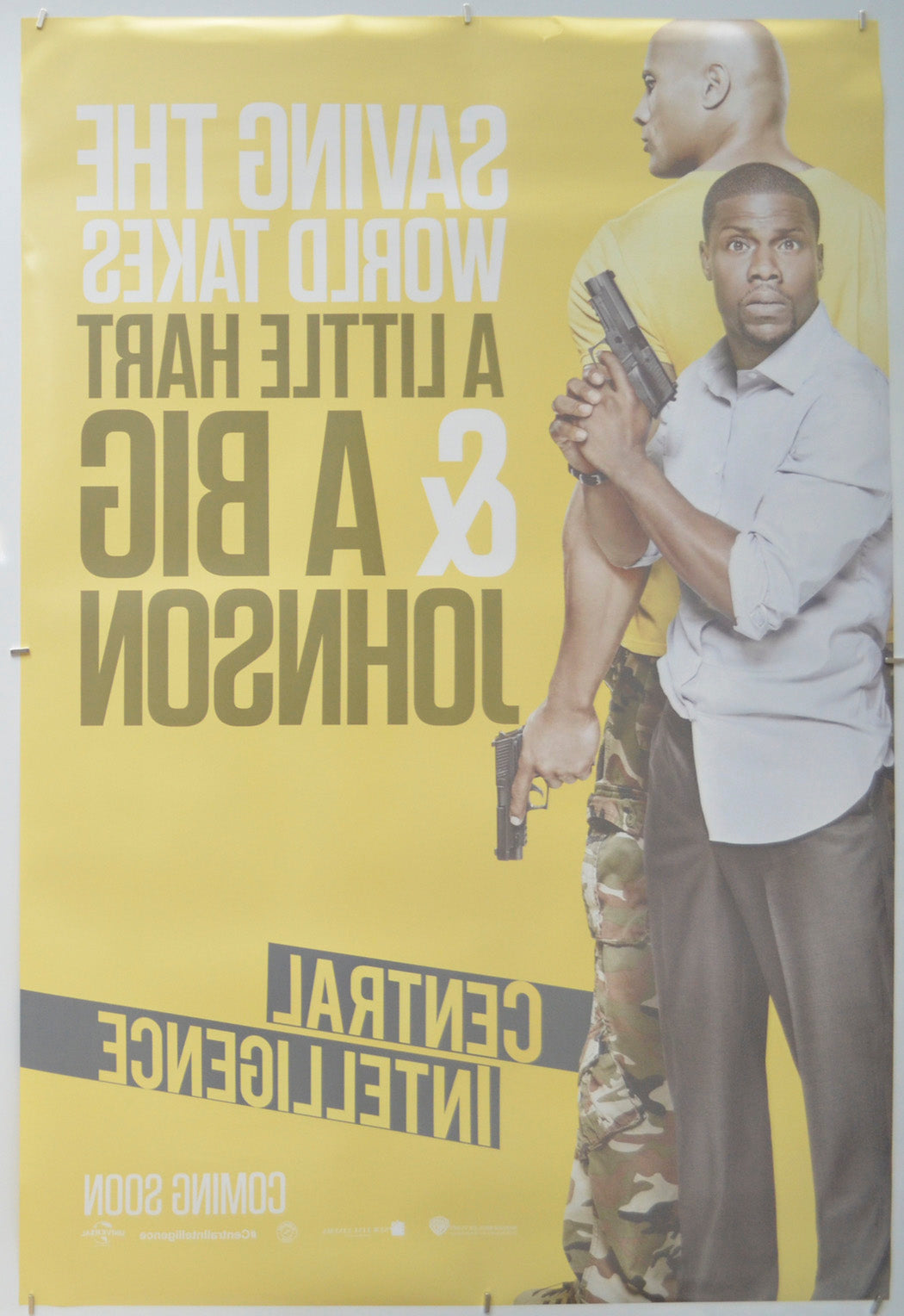 Central Intelligence (Back) Cinema One Sheet Movie Poster