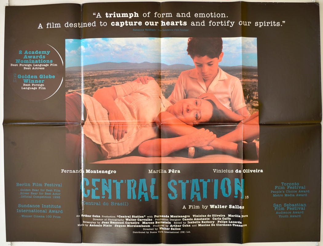 Central Station (a.k.a. Central Do Brasil) Original Quad Poster - Film Poster - Movie Poster