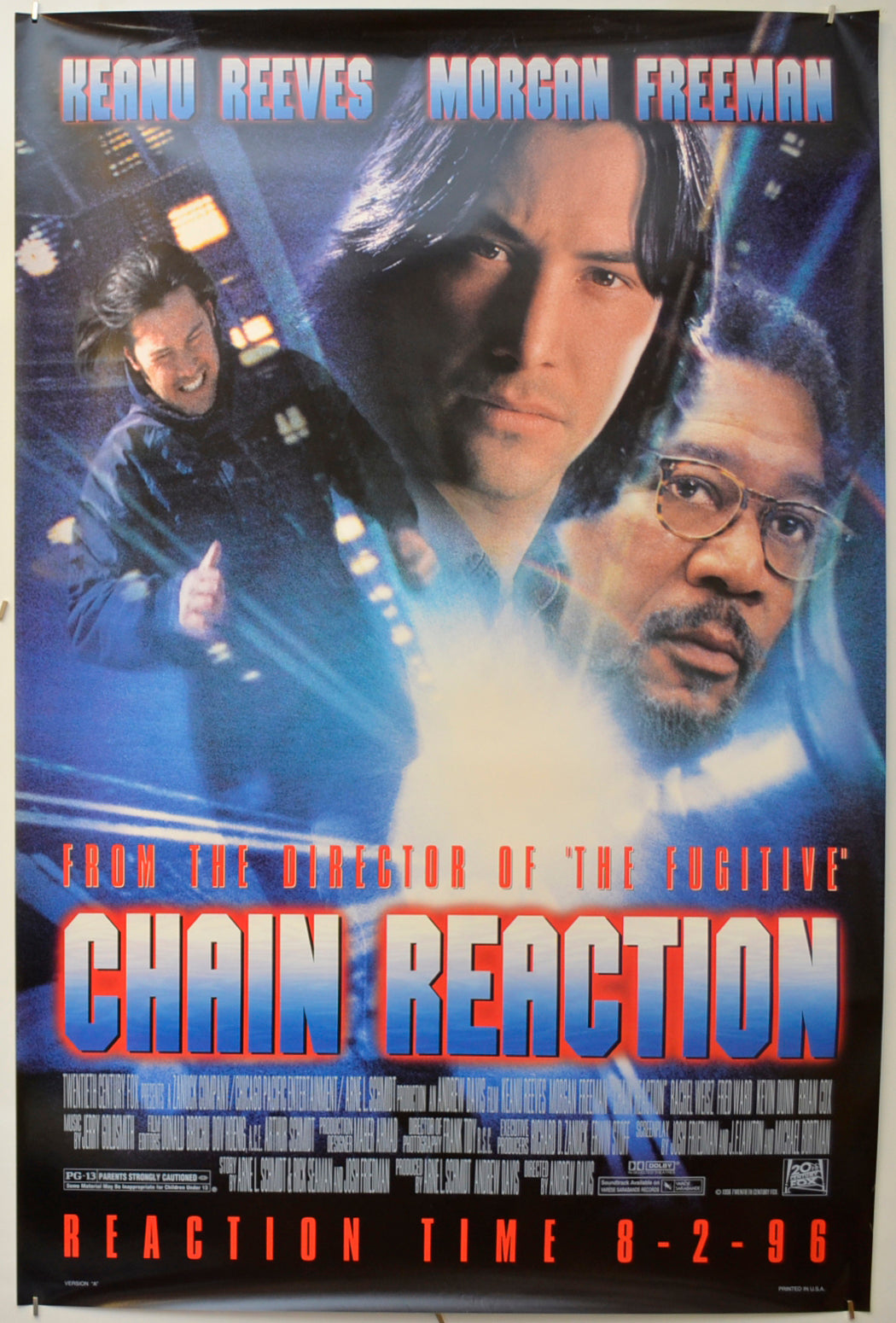 Chain Reaction Original One Sheet Poster - Film Poster - Movie Poster