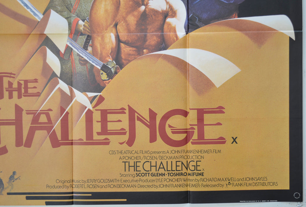 THE CHALLENGE (Bottom Right) Cinema Quad Movie Poster