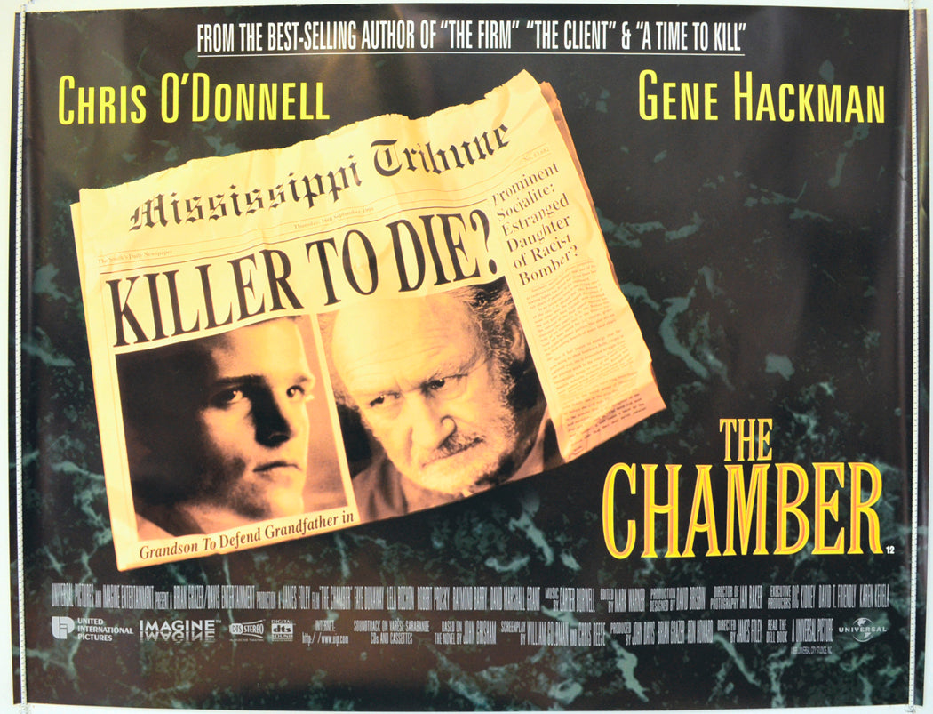 The Chamber Original British Quad Poster - Film Poster - Movie Poster