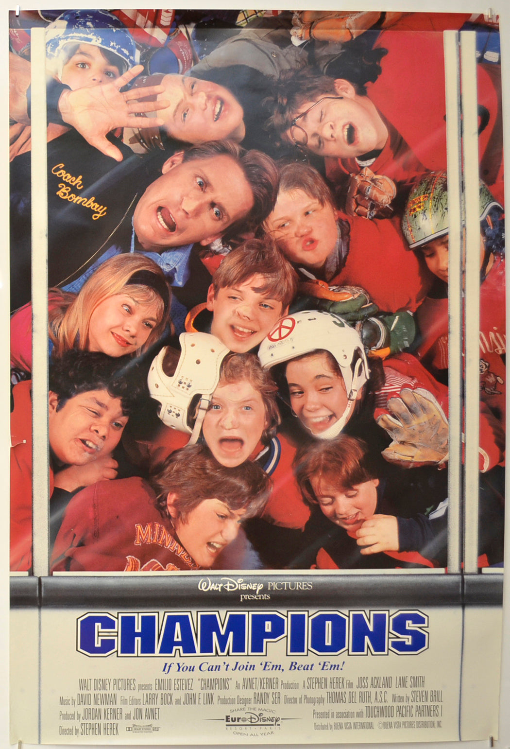 Champions (a.k.a. The Mighty Ducks) Original One Sheet Poster - Film Poster - Movie Poster