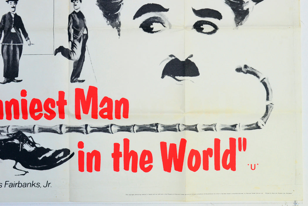 CHARLES CHAPLIN : THE FUNNIEST MAN IN THE WORLD (Bottom Right) Cinema Quad Movie Poster