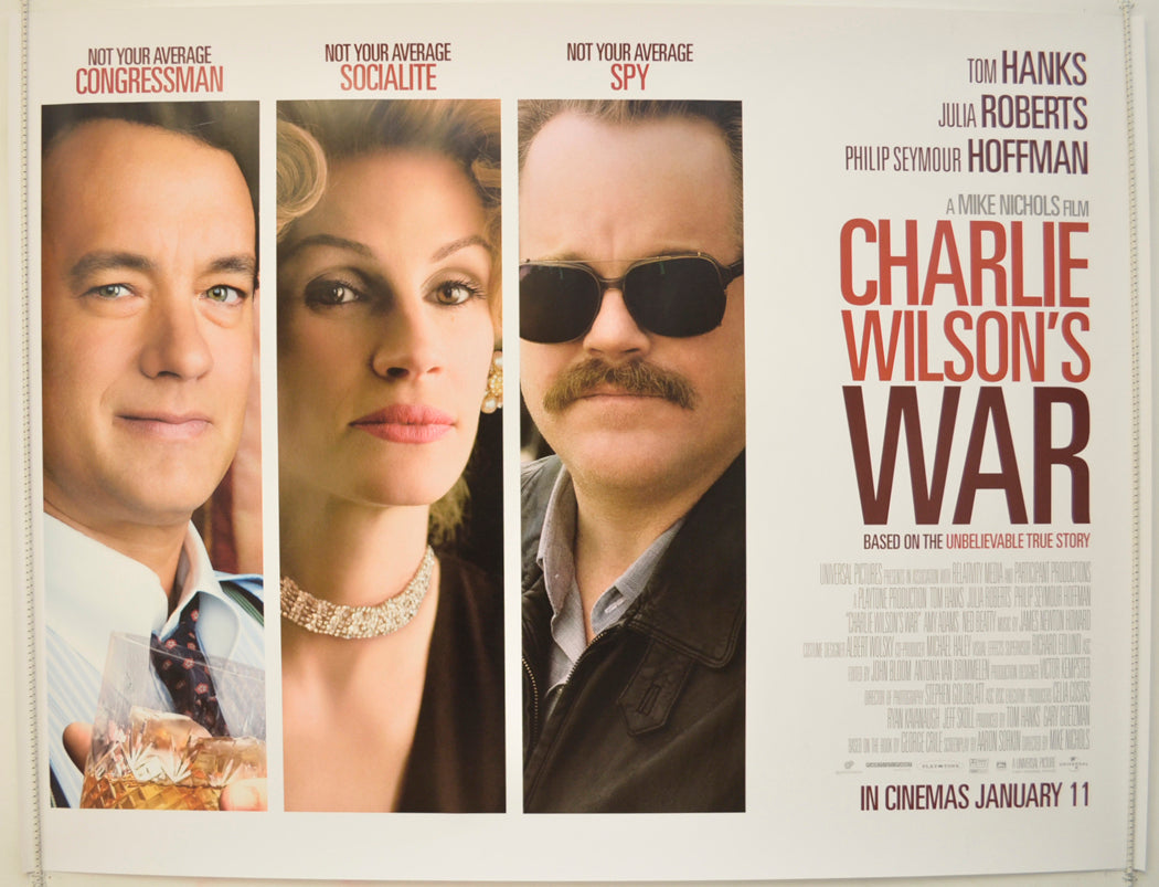 Charlie Wilson's War Original Quad Poster - Film Poster - Movie Poster