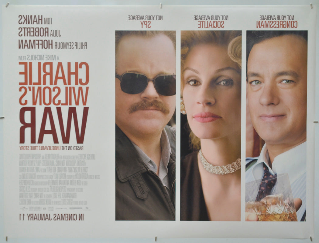 Charlie Wilson's War (Back) Cinema Quad Movie Poster