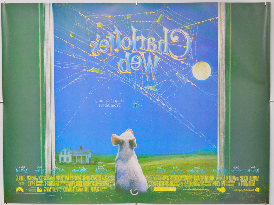 Charlotte's Web (Back) Cinema Quad Movie Poster