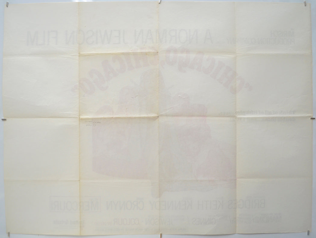 CHICAGO, CHICAGO (Back) Cinema Quad Movie Poster