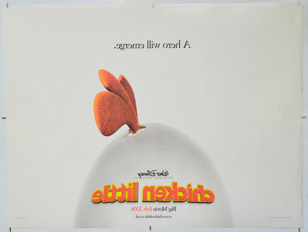 Chicken Little (Back) Cinema Quad Movie Poster