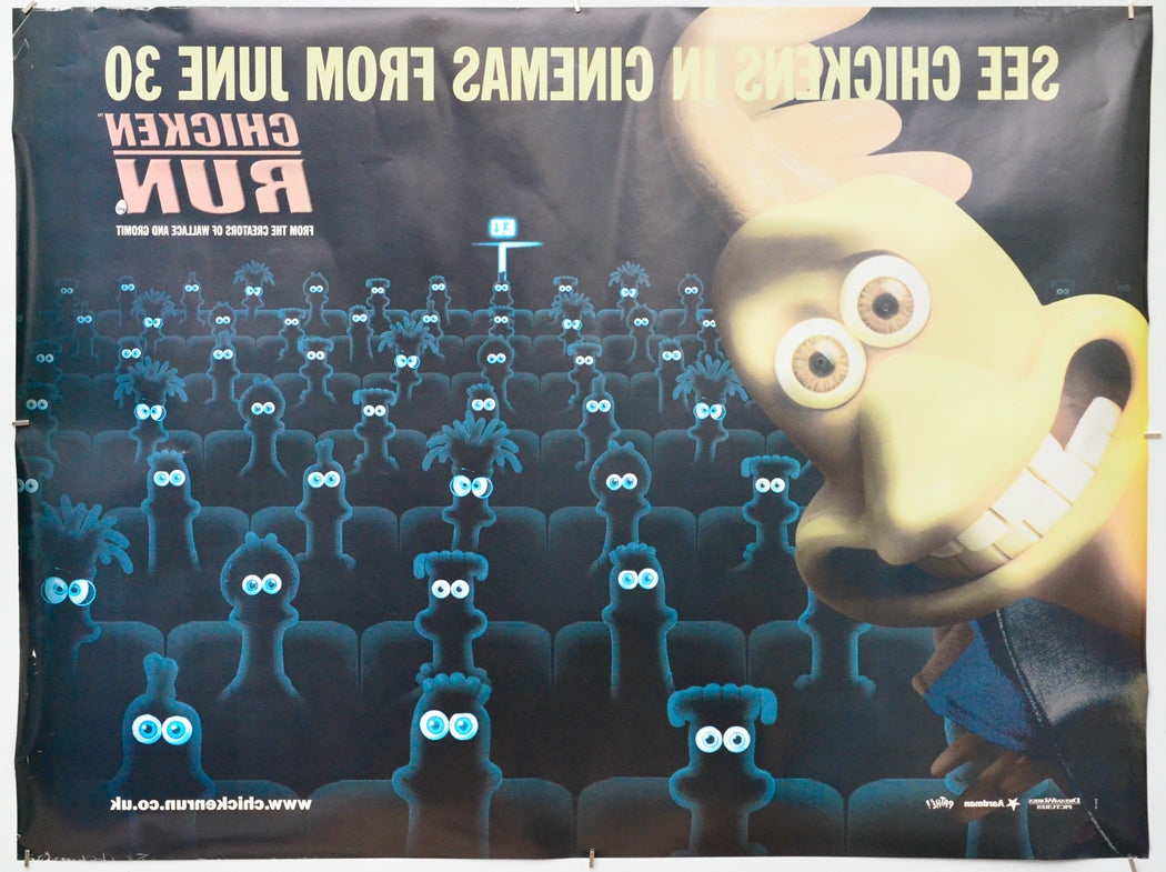 Chicken Run (Back) Cinema Quad Movie Poster