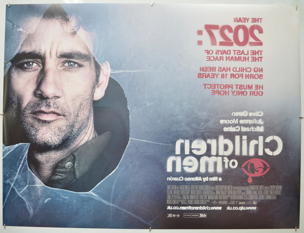 CHILDREN OF MEN (Back) Cinema Quad Movie Poster