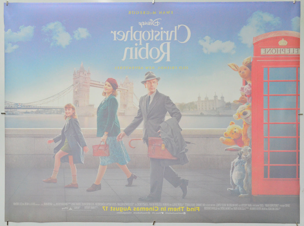 Christopher Robin (Back) Cinema Quad Movie Poster