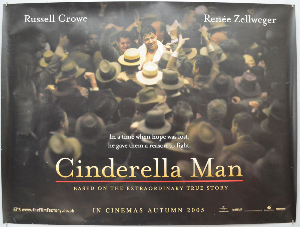 Cinderella Man Original Quad Poster - Film Poster - Movie Poster
