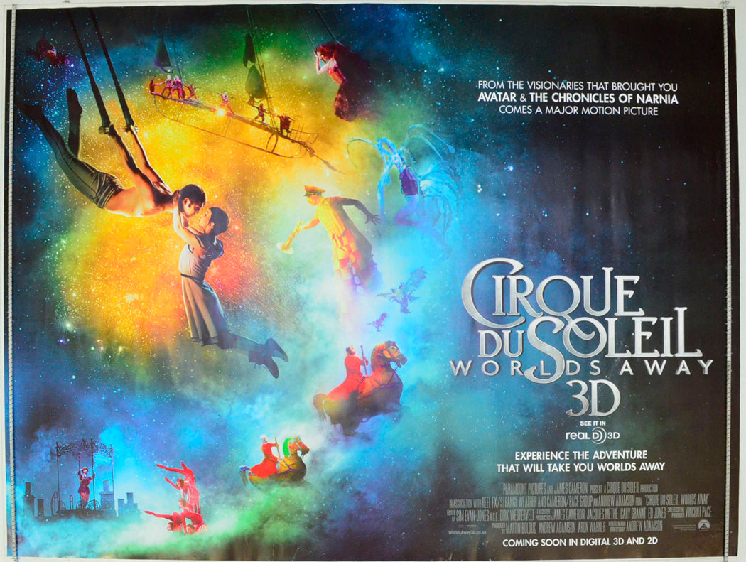 Cirque Du Soleil - Worlds Away Original British Quad Poster - Film Poster - Movie Poster