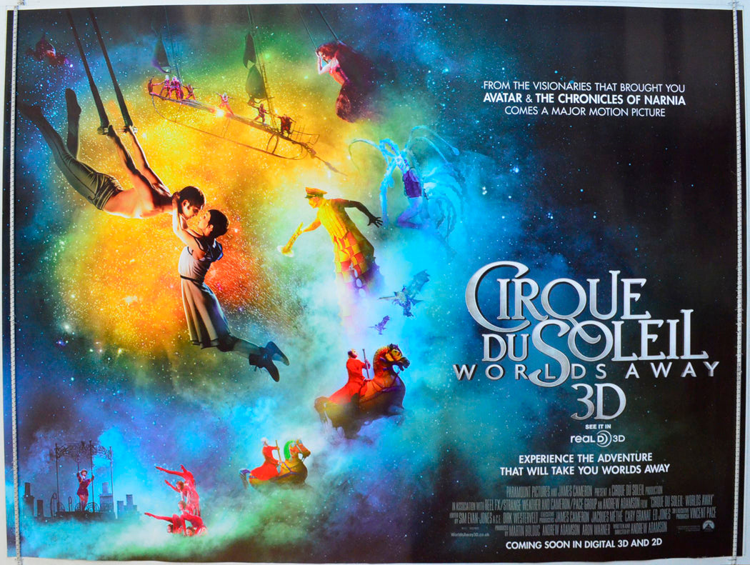 Cirque Du Soleil - Worlds Away Original British Quad Poster - Film Poster - Movie Poster