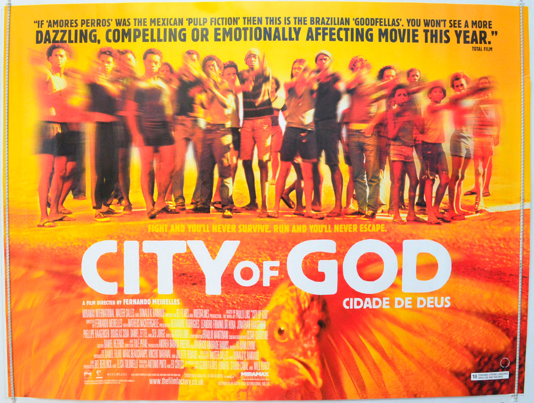 City Of God (a.k.a. Cidade De Deus) Original British Quad Poster - Film Poster - Movie Poster