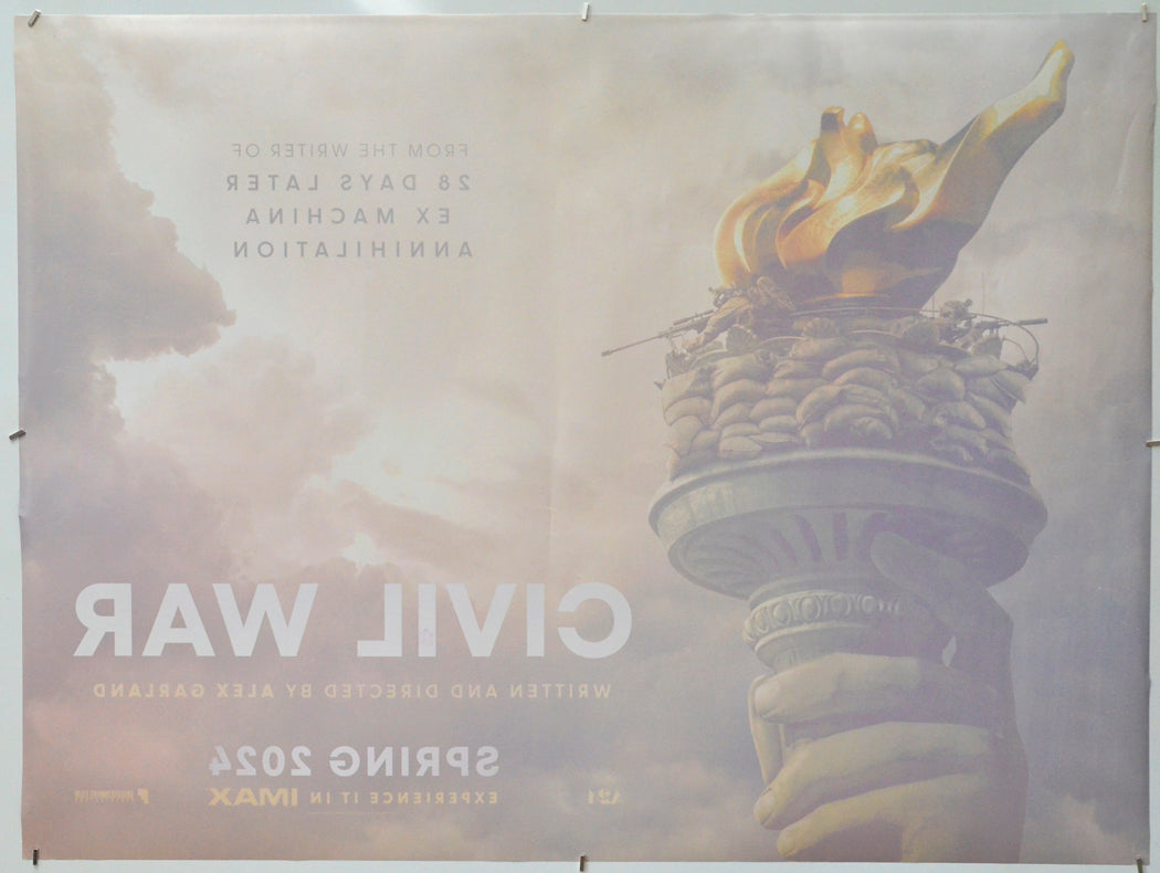 Civil War (Back) Cinema Quad Movie Poster