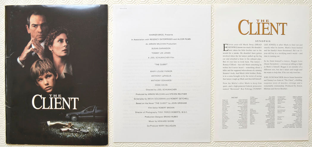 THE CLIENT Original Cinema Press Kit
