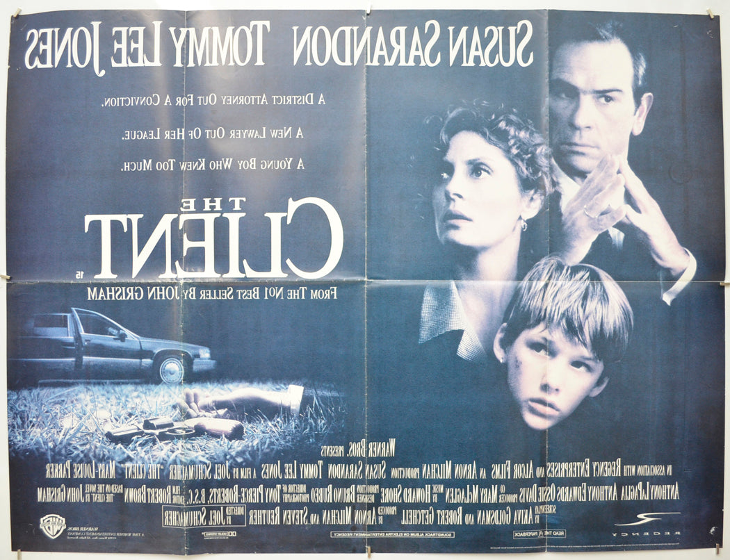 THE CLIENT (Back) Cinema Quad Movie Poster