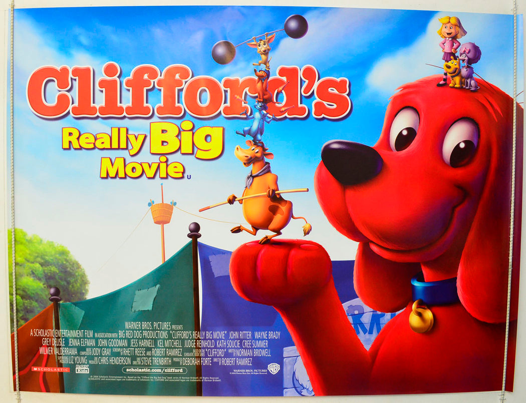 Clifford's Really Big Movie Original British Quad Poster - Film Poster - Movie Poster