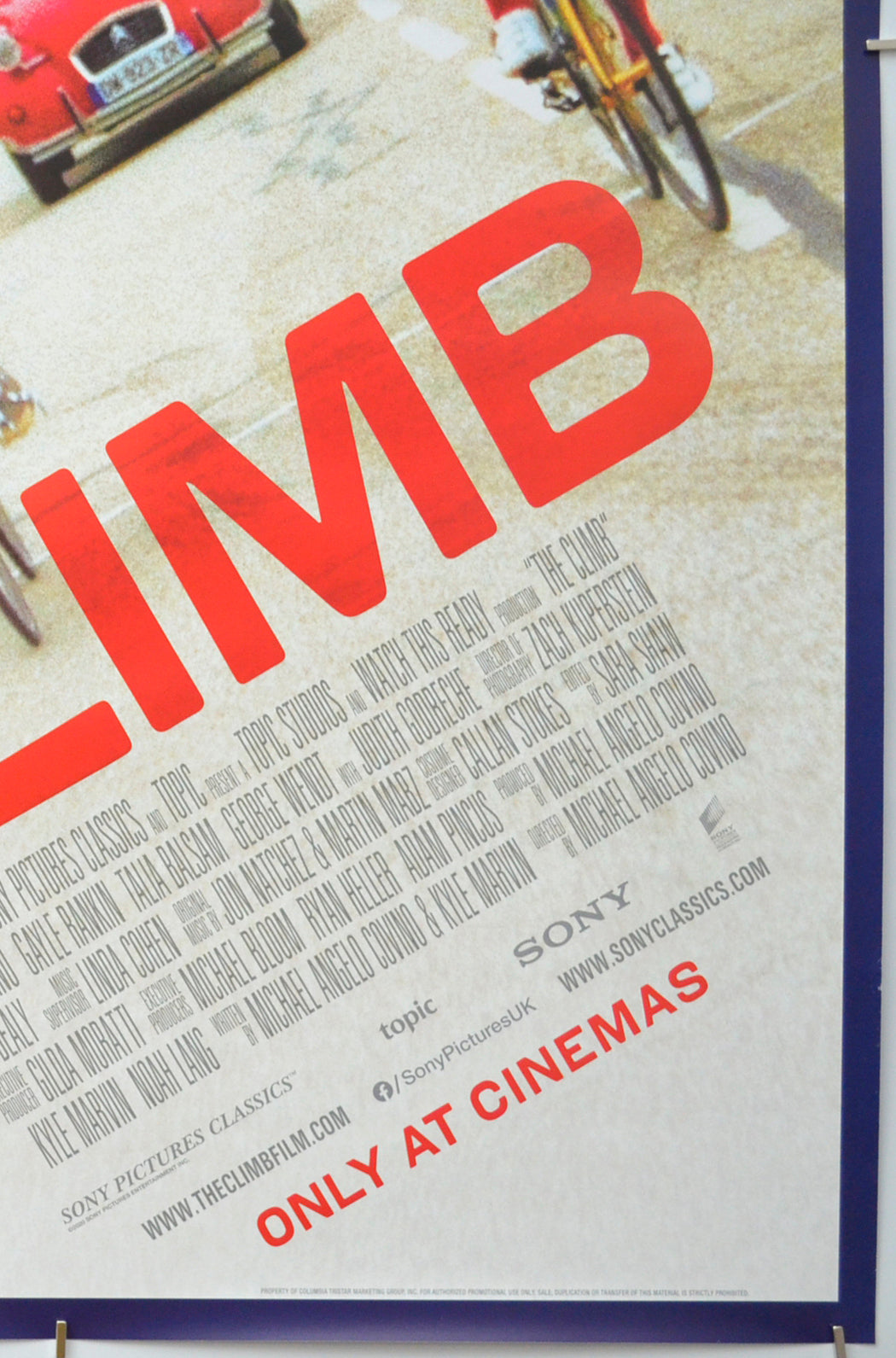 THE CLIMB (Bottom Right) Cinema One Sheet Movie Poster