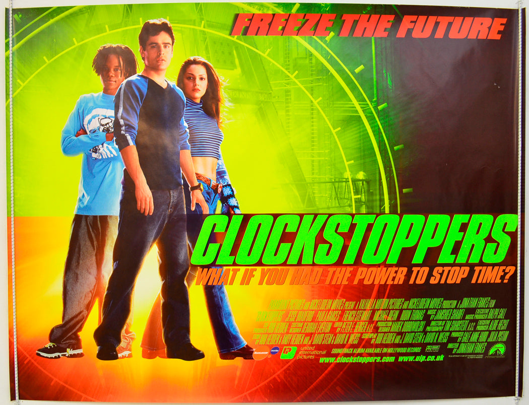 Clockstoppers Original Quad Poster - Film Poster - Movie Poster