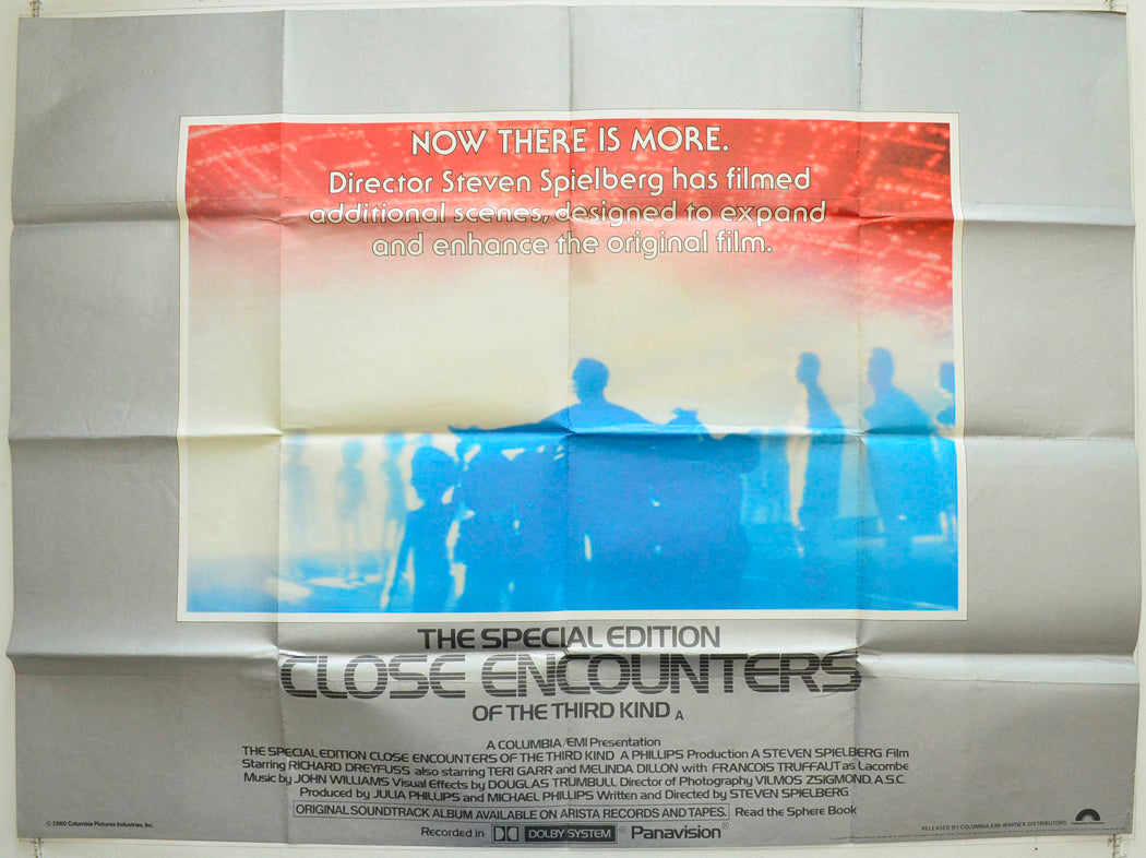 Close Encounters Of The Third Kind : The Special Edition Original British Quad Poster - Film Poster - Movie Poster