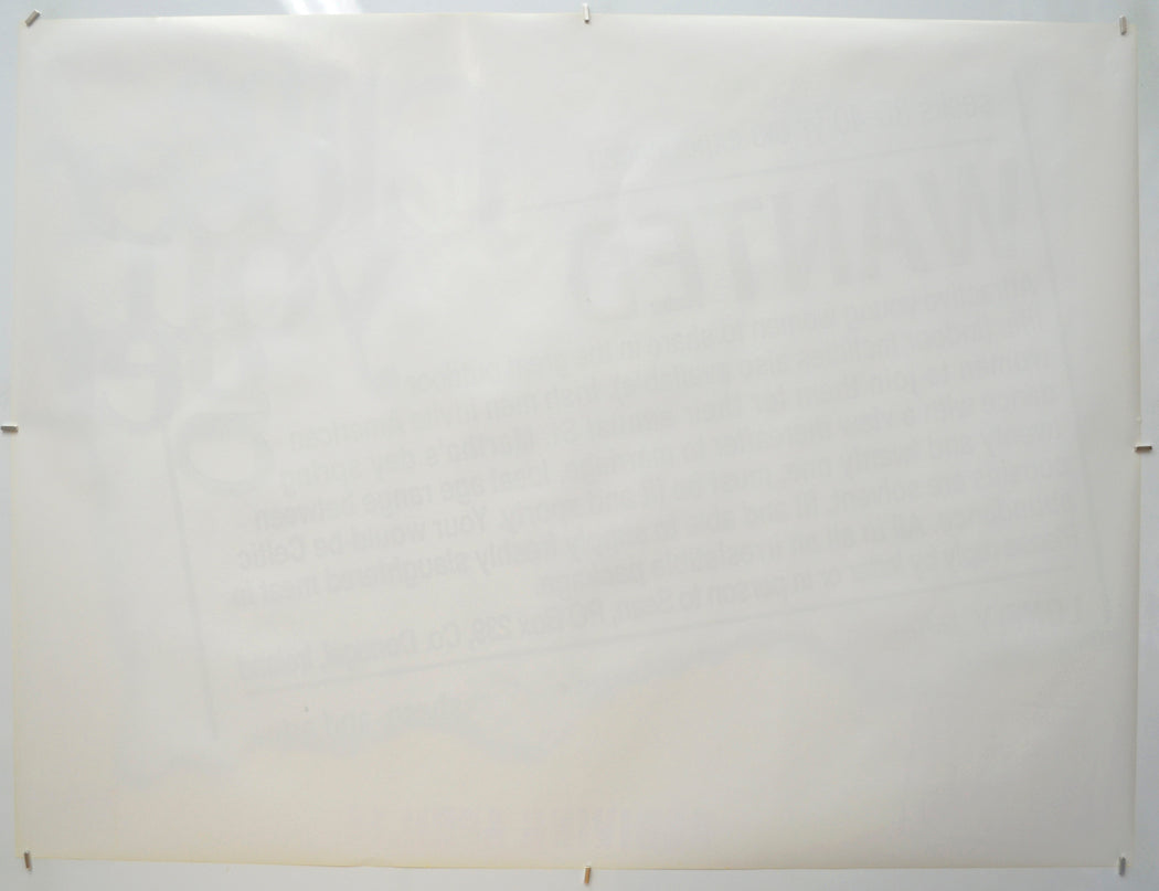 THE CLOSER YOU GET (Back) Cinema Quad Movie Poster