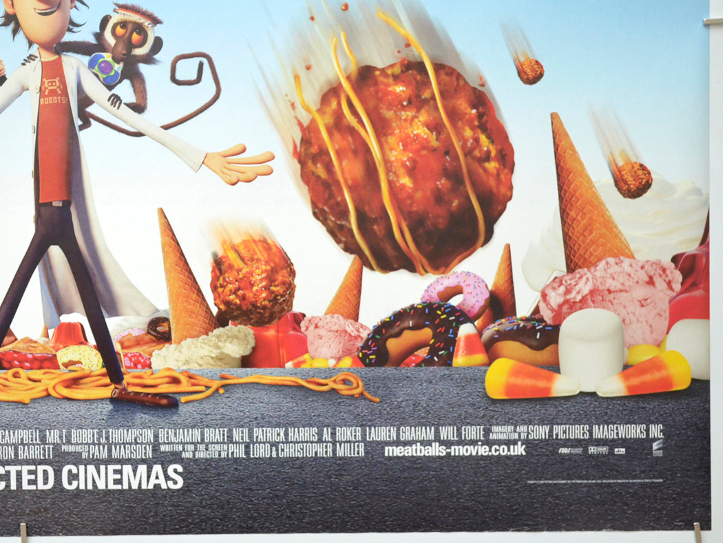 CLOUDY WITH A CHANCE OF MEATBALLS (Bottom Right) Cinema Quad Movie Poster