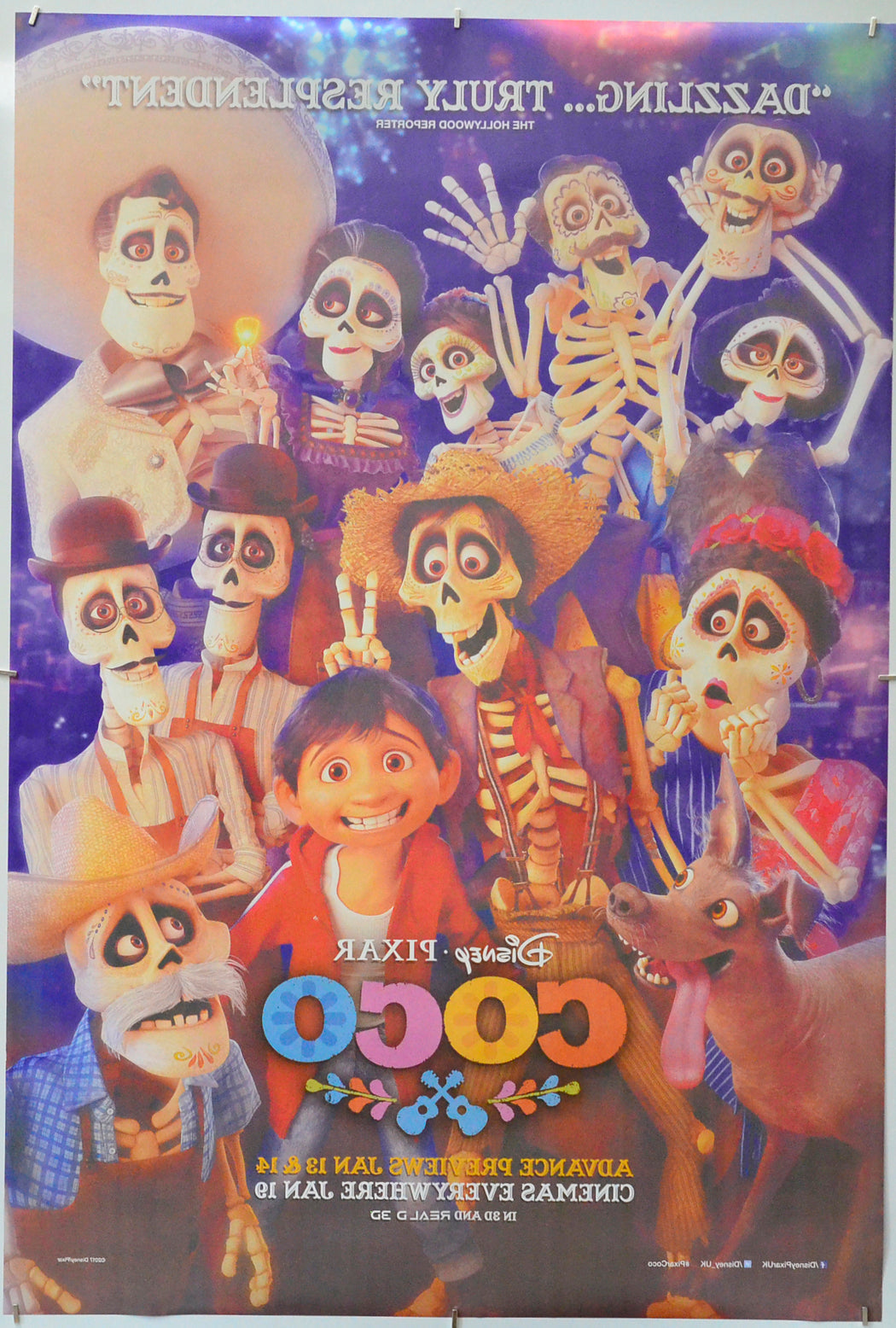 Coco (Back) Cinema One Sheet Movie Poster